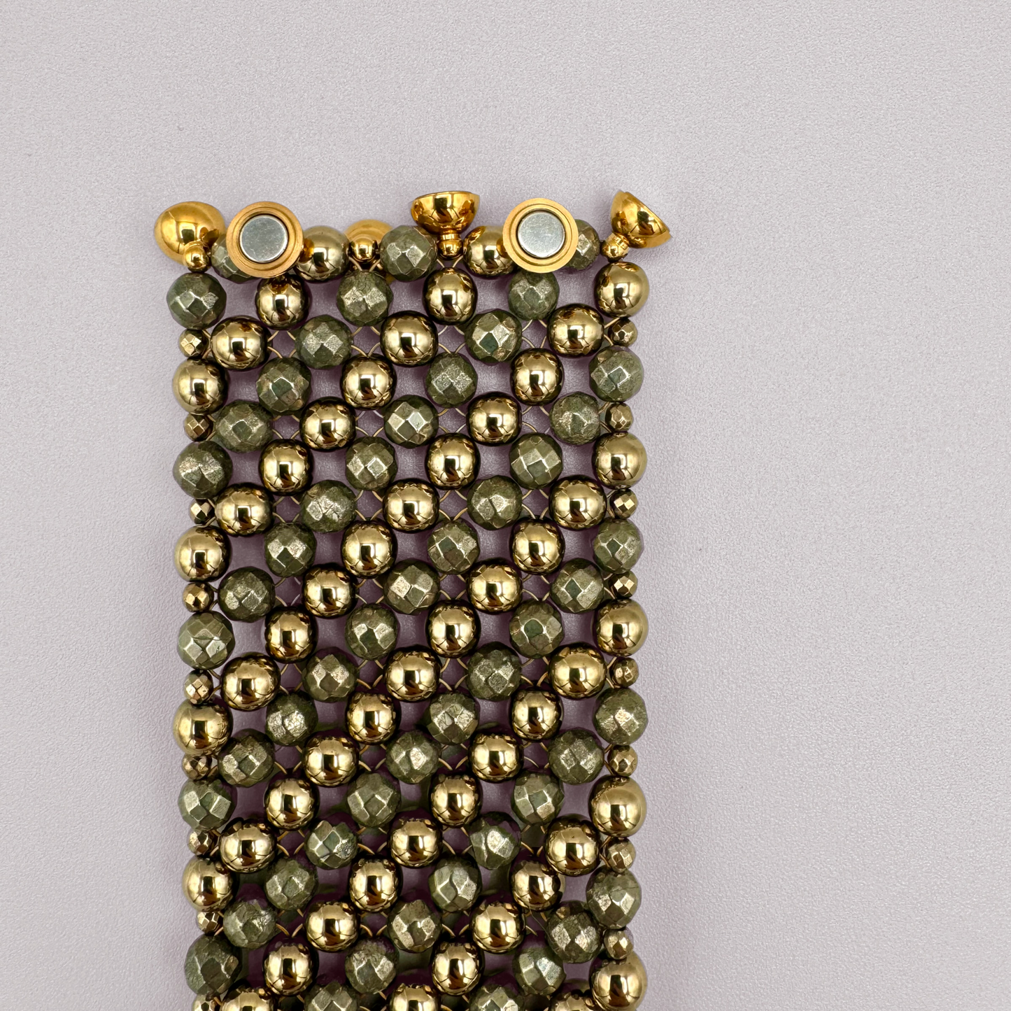 SAHARA S6 Bracelet in Pyrite + Gold