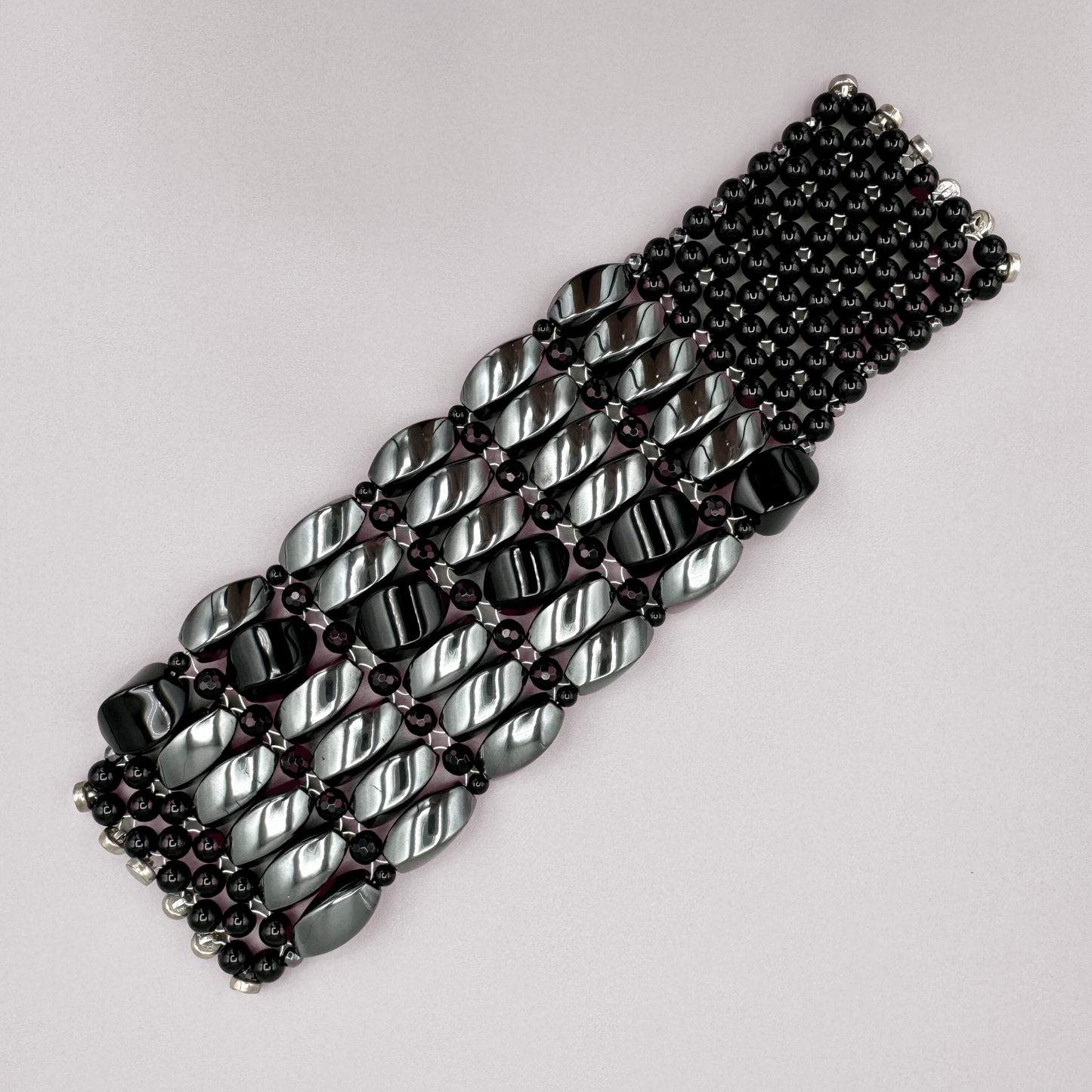 Hematite + Black Onyx Bracelet