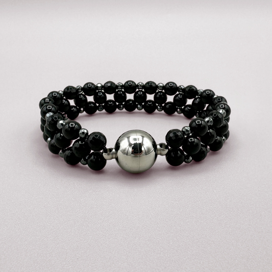 SAHARA S2 Bracelet in Pure Black Onyx