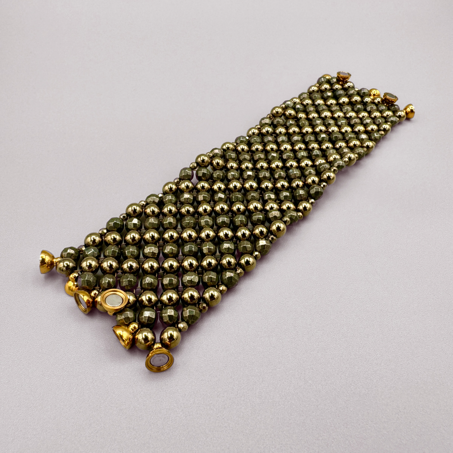SAHARA S6 Bracelet in Pyrite + Gold