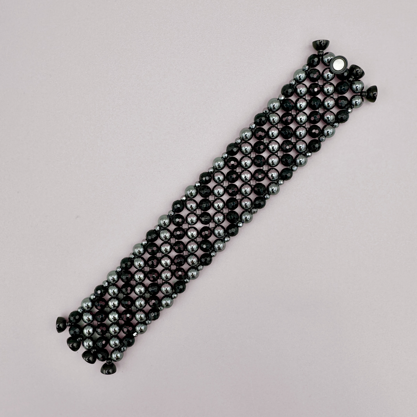 SAHARA S4 Bracelet in Black Onyx + Hematite