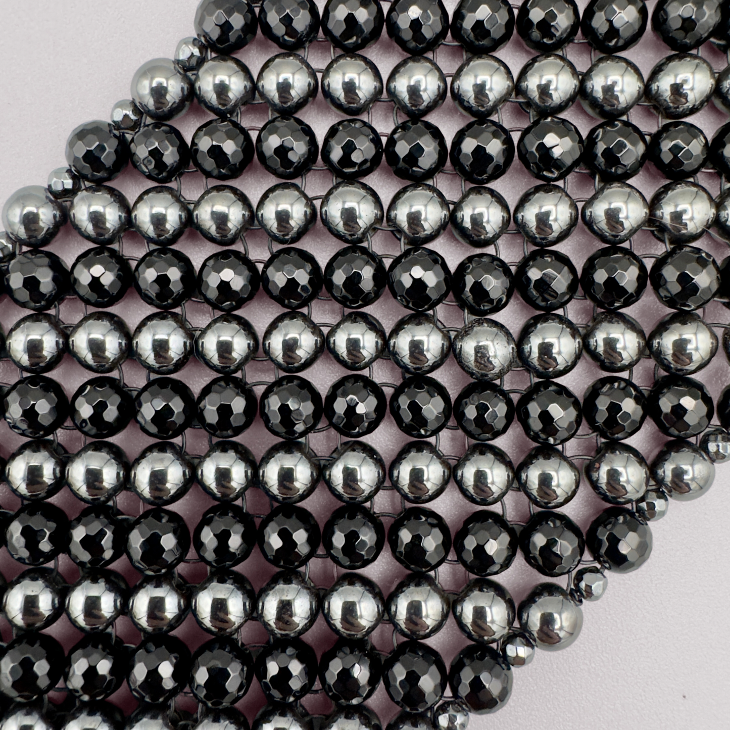 SAHARA S8 Choker in Black Onyx + Hematite