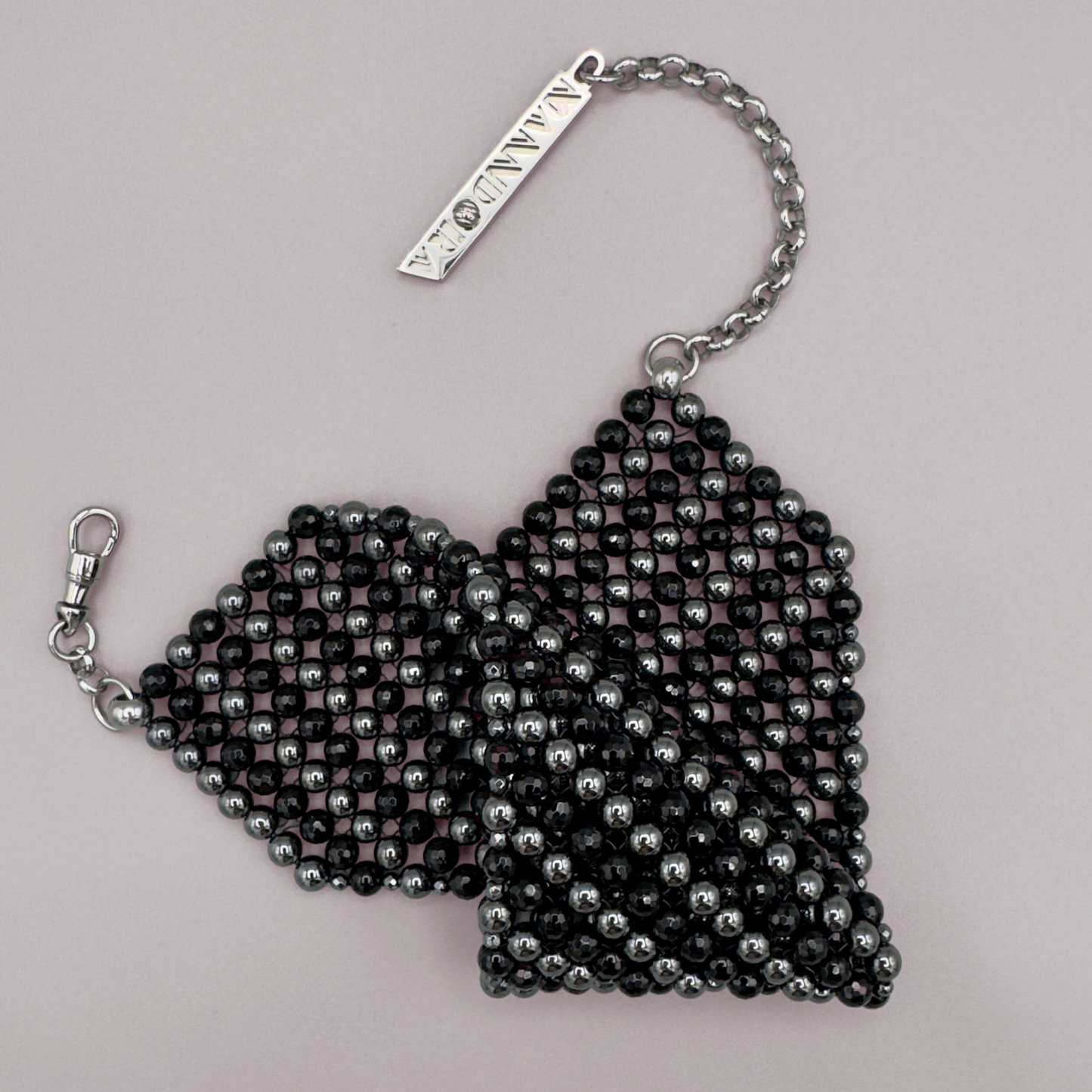 SAHARA S8 Choker in Black Onyx + Hematite