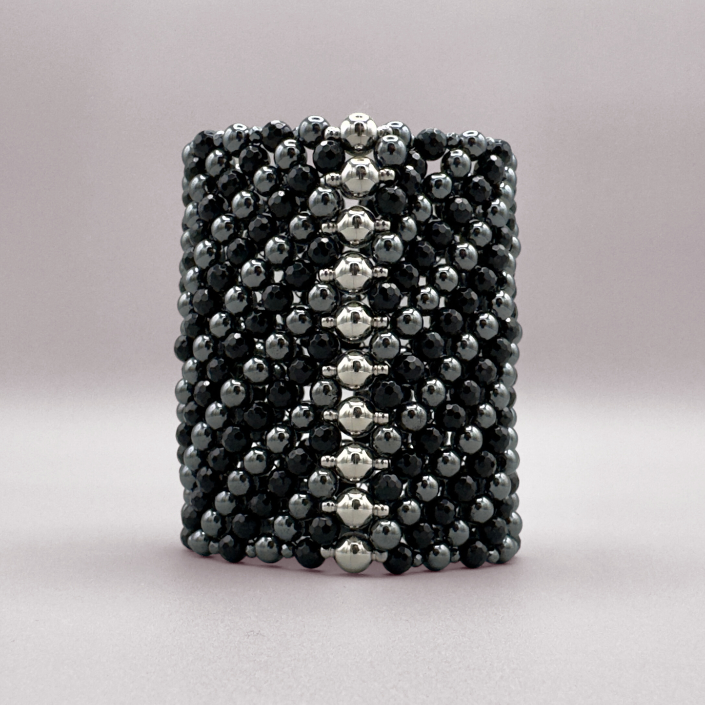 SAHARA S8 Bracelet in Black Onyx + Hematite