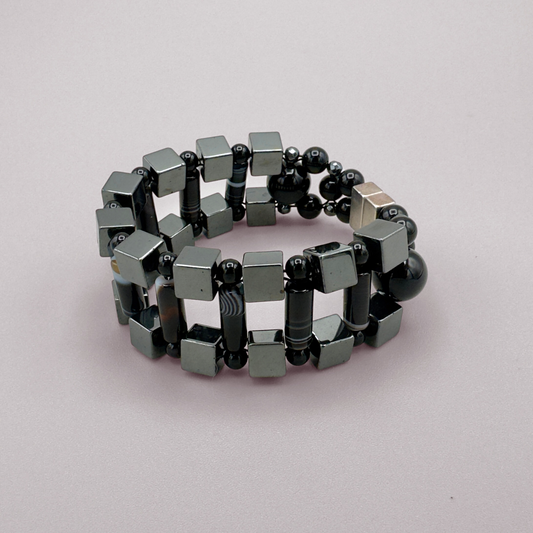 Hematite + Black Sardonyx Bracelet