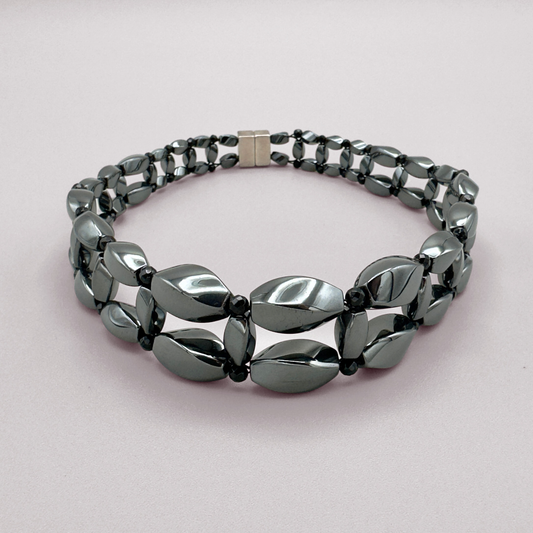 Hematite + Black Onyx Necklace