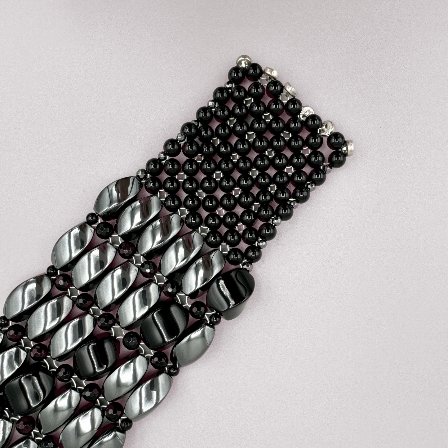 Hematite + Black Onyx Bracelet