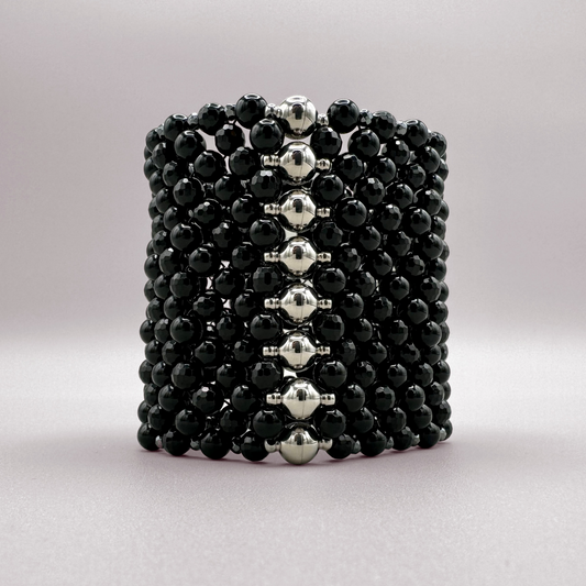 SAHARA S8 Bracelet in Pure Black Onyx