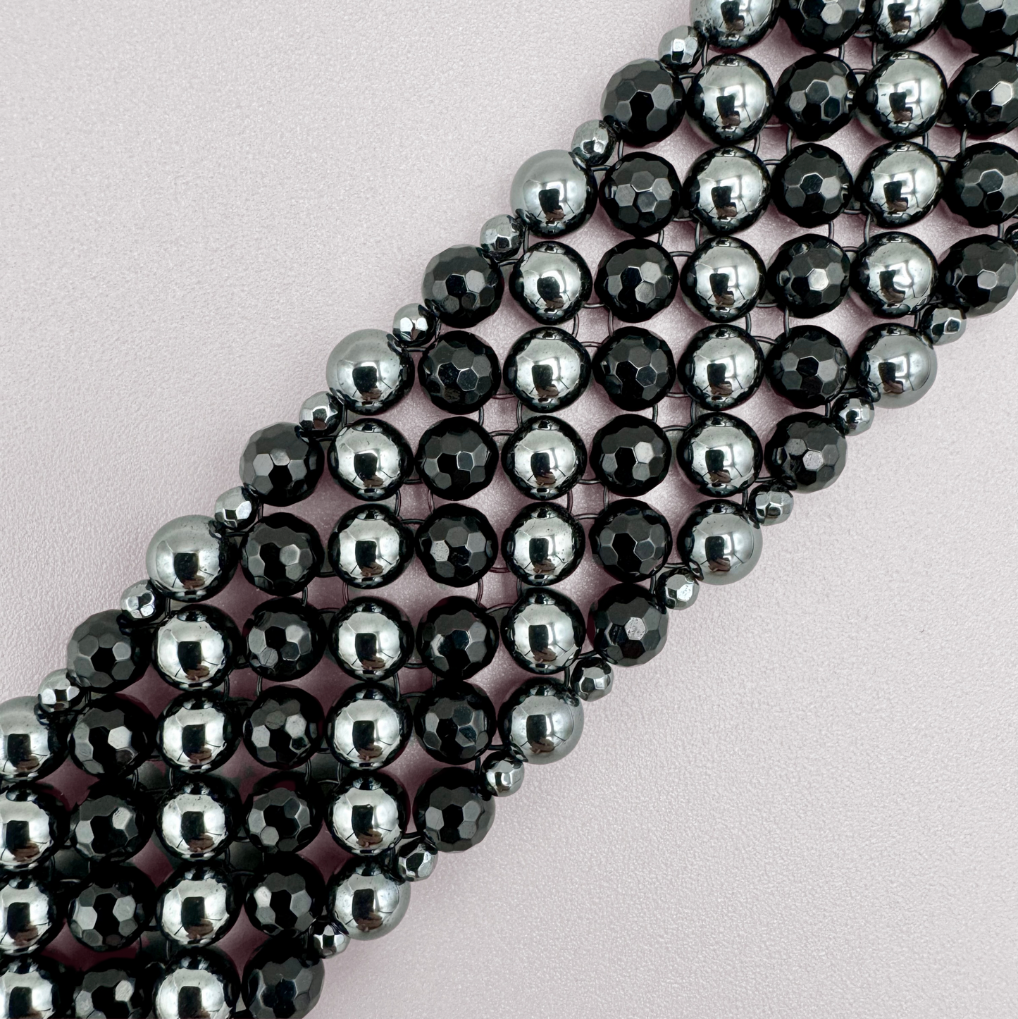 SAHARA S4 Bracelet in Black Onyx + Hematite