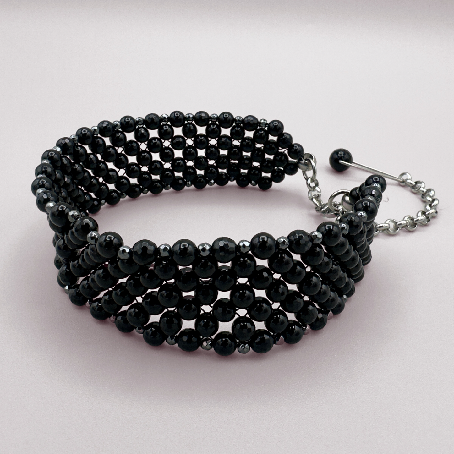 SAHARA S4 Choker in Pure Black Onyx