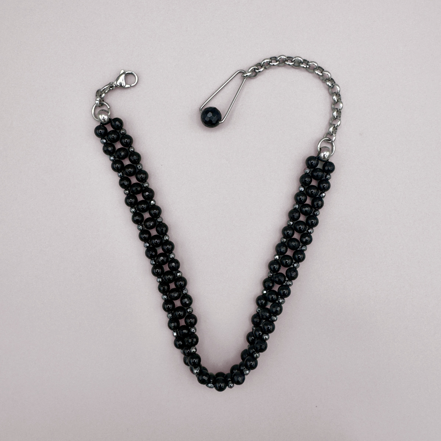SAHARA S2 Choker in Pure Black Onyx